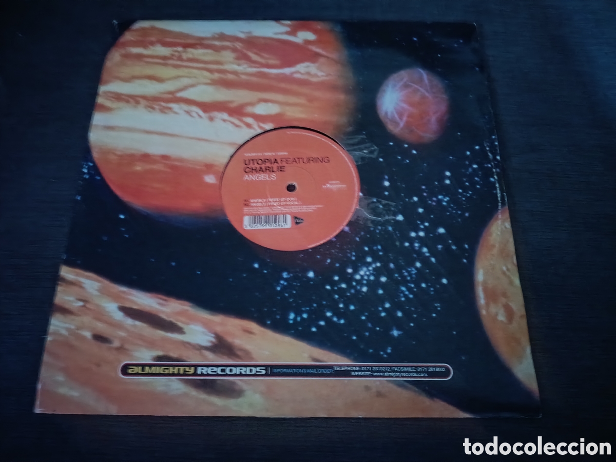Discos de vinilo: Utopia Featuring Charlie - Angels (12&rdquo;) - Foto 2