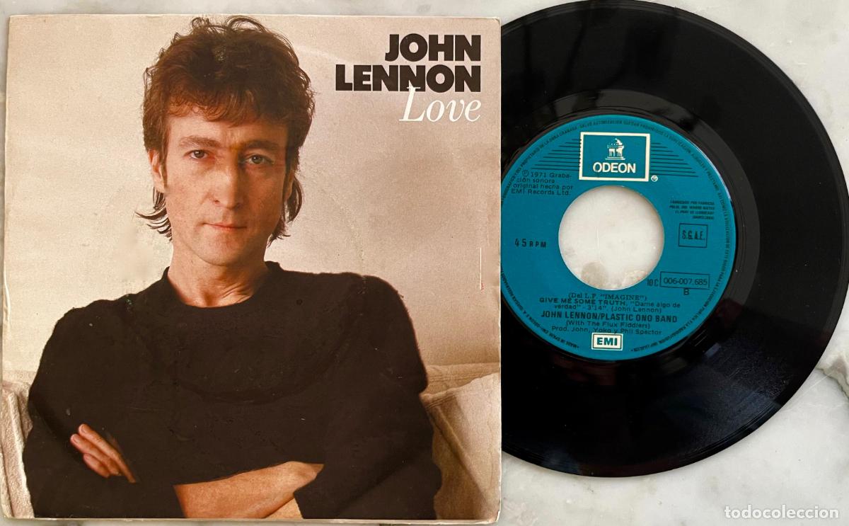 Discos de vinilo: JOHN LENNON . ( BEATLES ). LOVE. SINGLEORIGINAL ESPA&Ntilde;A 1982