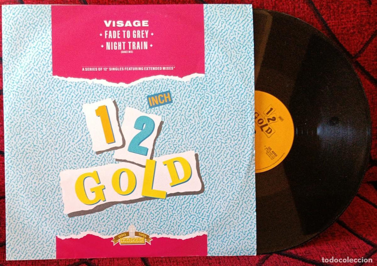 Discos de vinilo: VISAGE ** Fade To Grey / Night Train (Dance Mix) ** MAXI SINGLE VINILO 1988 UK
