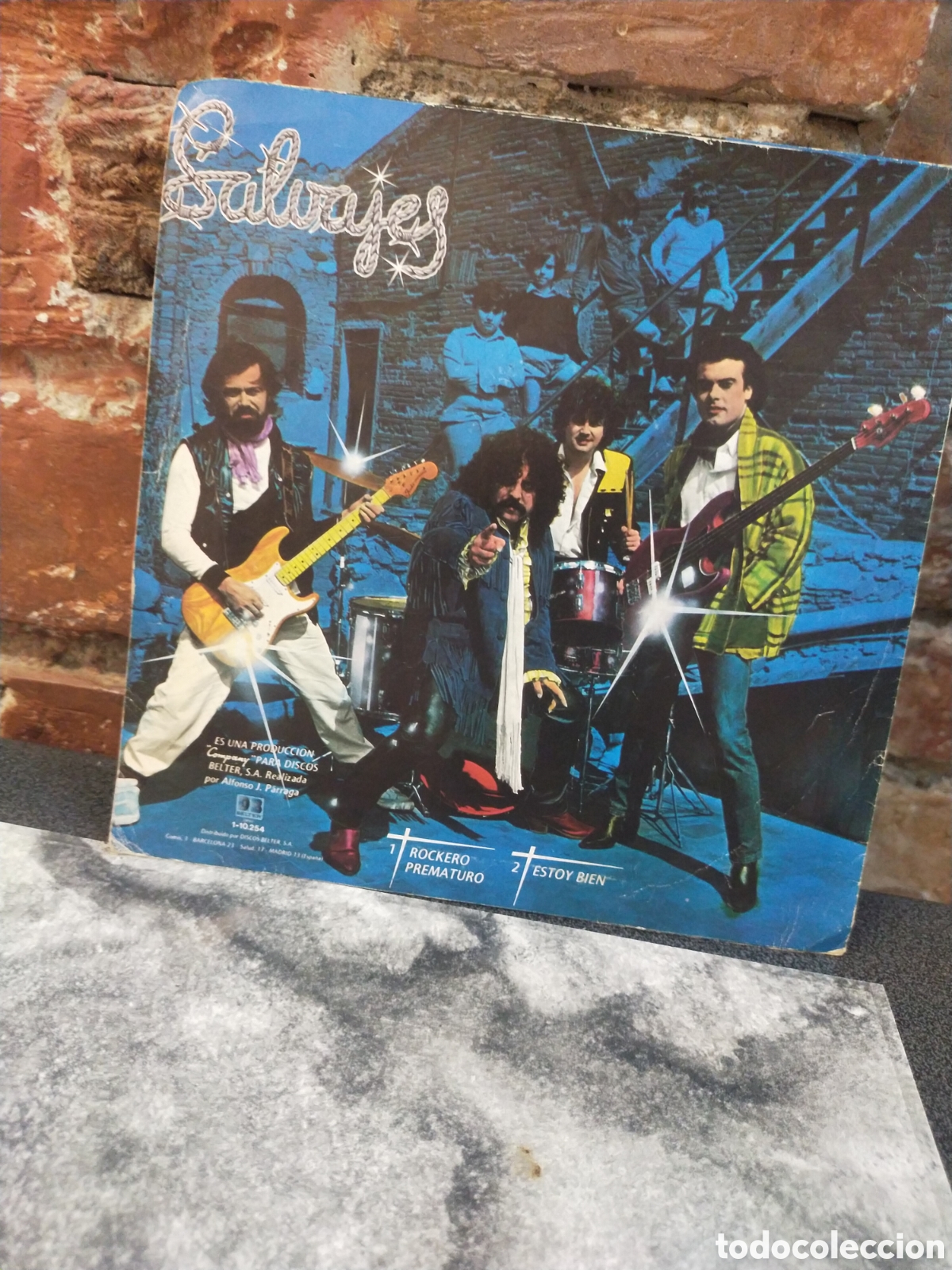 Discos de vinilo: Single SALVAJES, ROCKERO PREMATURO - Foto 2