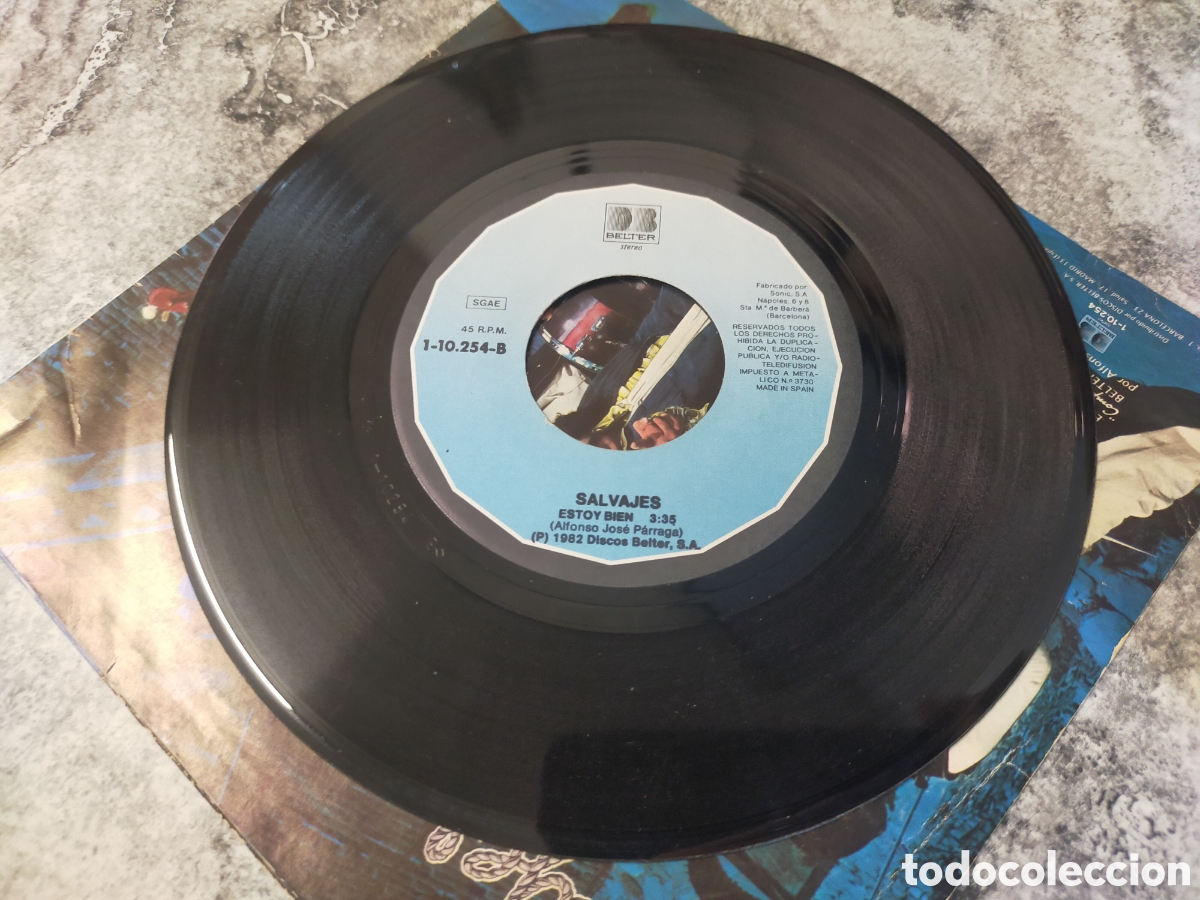 Discos de vinilo: Single SALVAJES, ROCKERO PREMATURO - Foto 3
