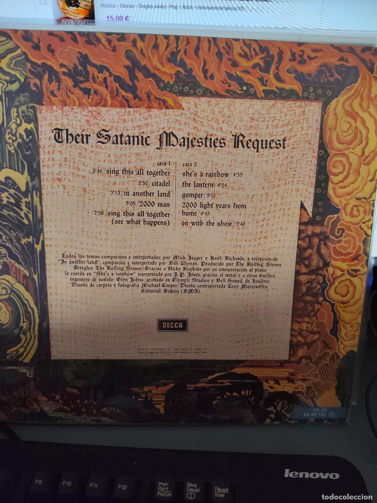 Discos de vinilo: The Rolling Stones. Their satanic majesties request - Foto 2