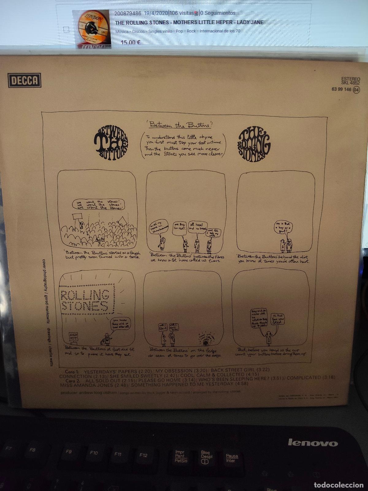Discos de vinilo: The Rolling Stones. Between the buttons - Foto 2