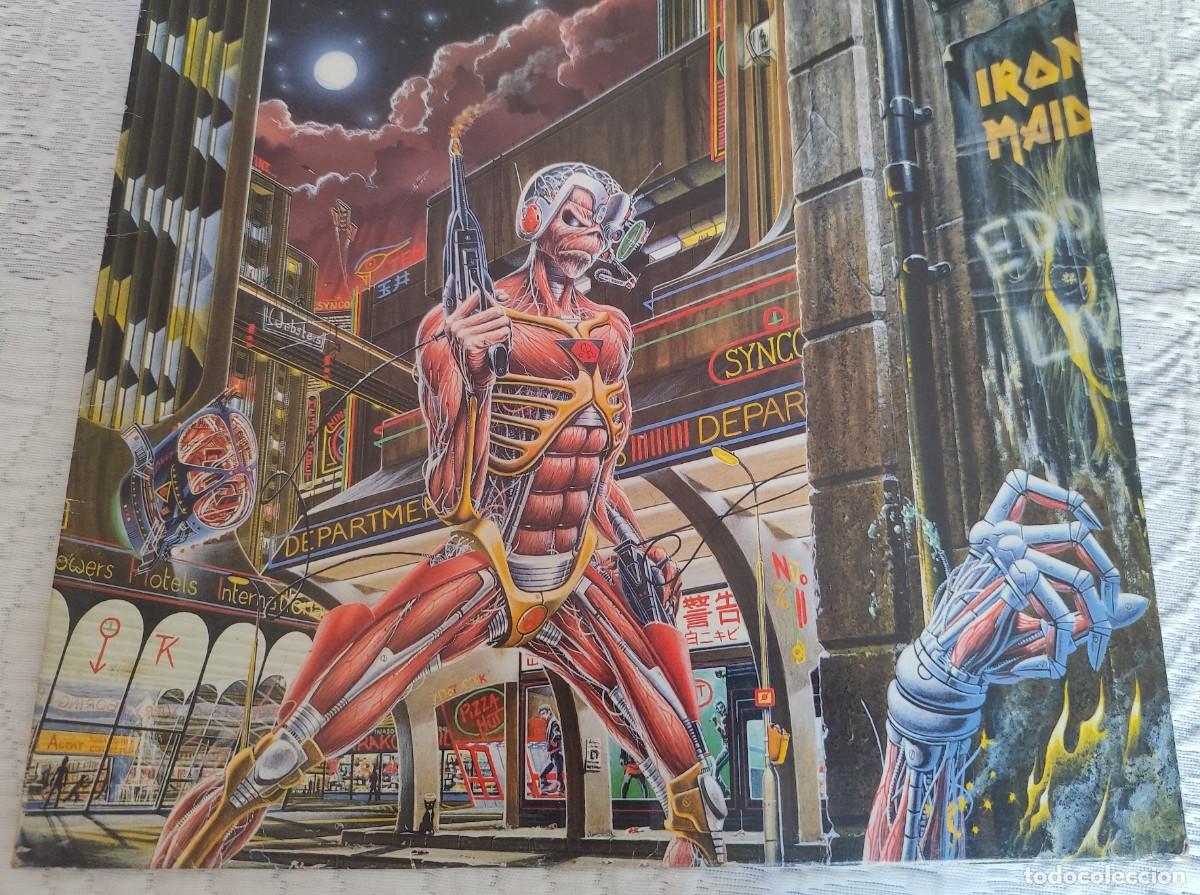 Discos de vinilo: Disco Vinilo Somewhere in time. Iron Maiden primera edici&oacute;n italiana 1986