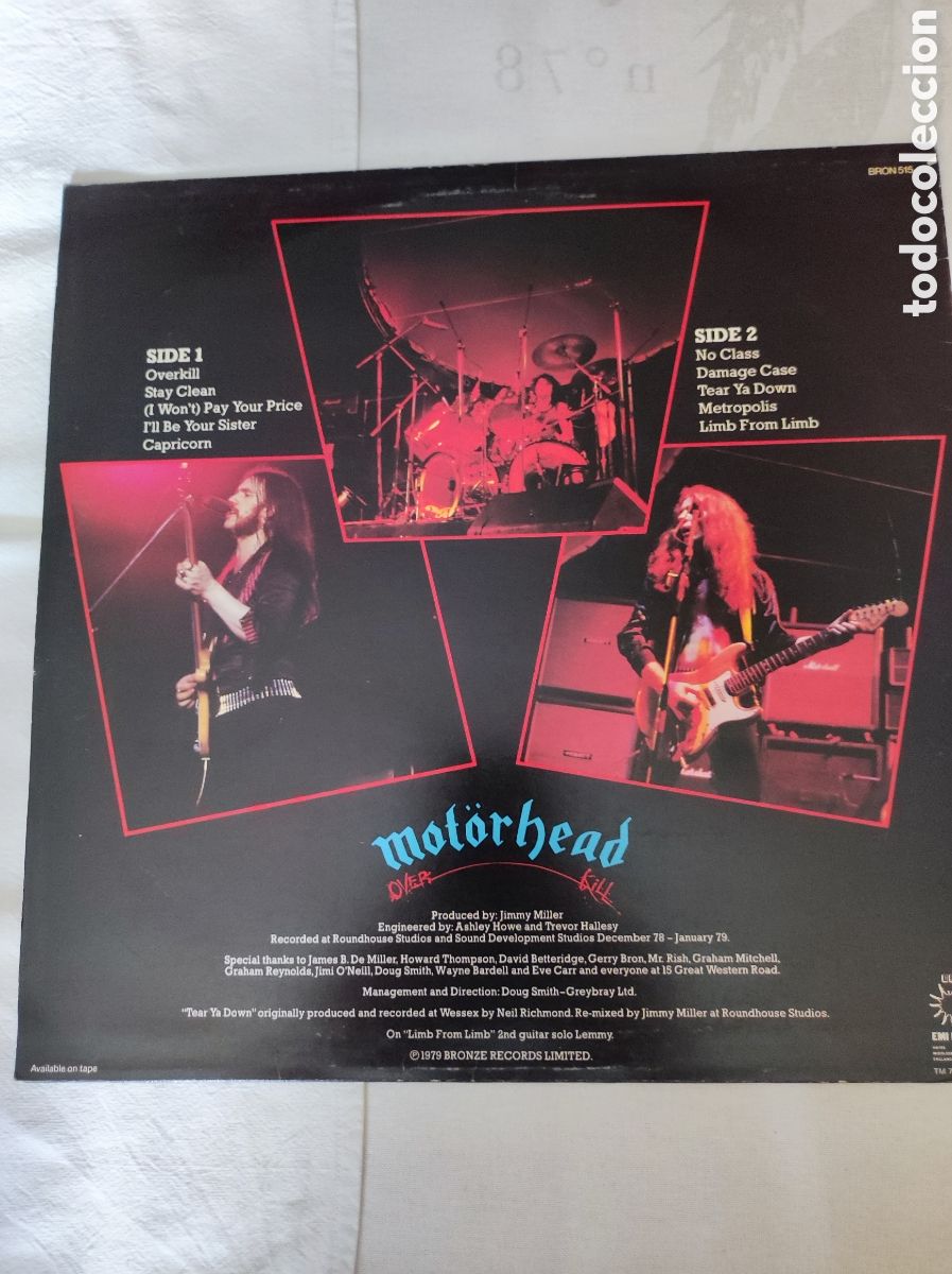 Discos de vinilo: MOT&Ouml;RHEAD - OVERKILL - Foto 2