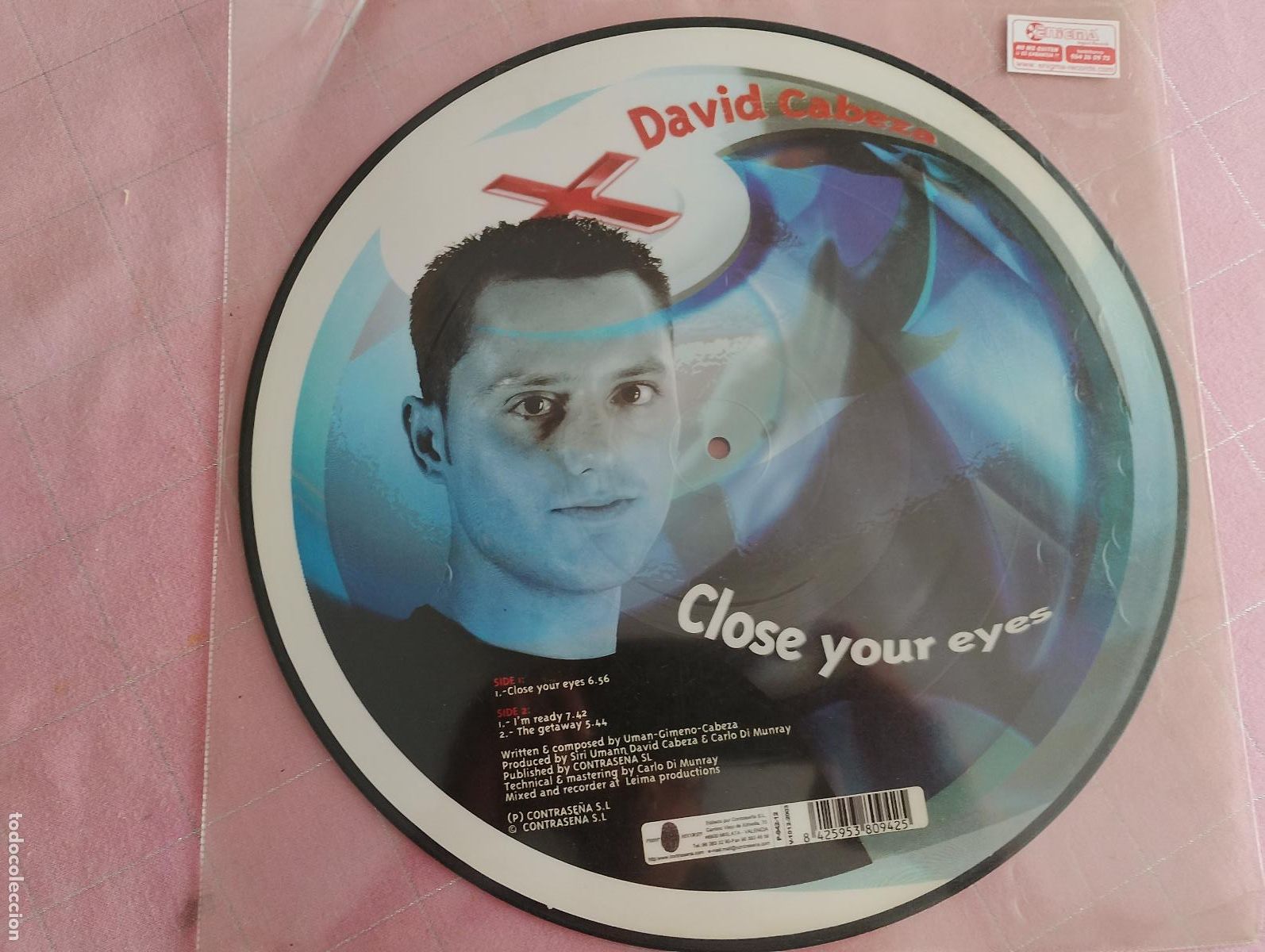 Discos de vinilo: David Cabeza &ndash; Close Your Eyes,2003, PICTURE - Foto 2