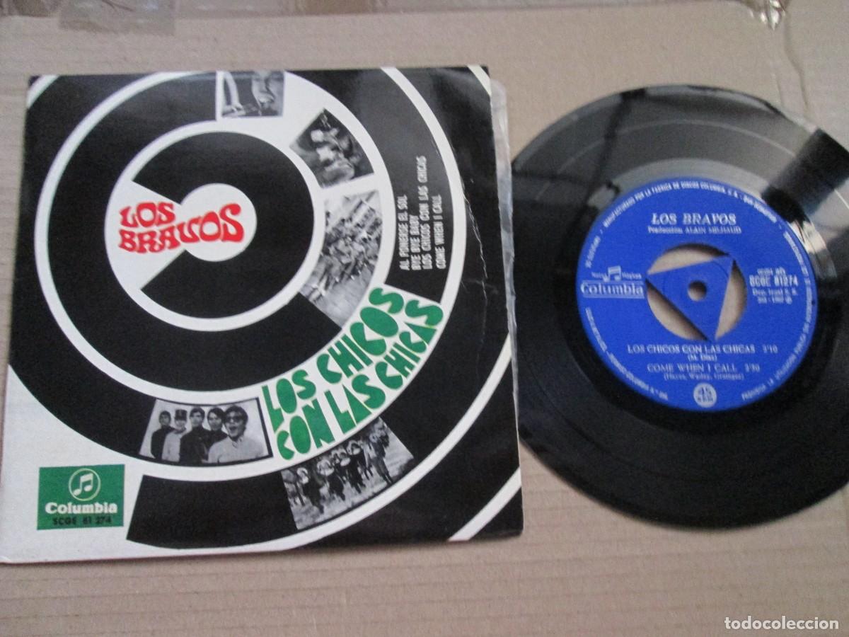 Discos de vinilo: LOS BRAVOS - Los Chicos con las Chicas. EP, ed espa&ntilde;ola 7&rdquo; 1967. Magn&iacute;fico estado (VG+/NM)