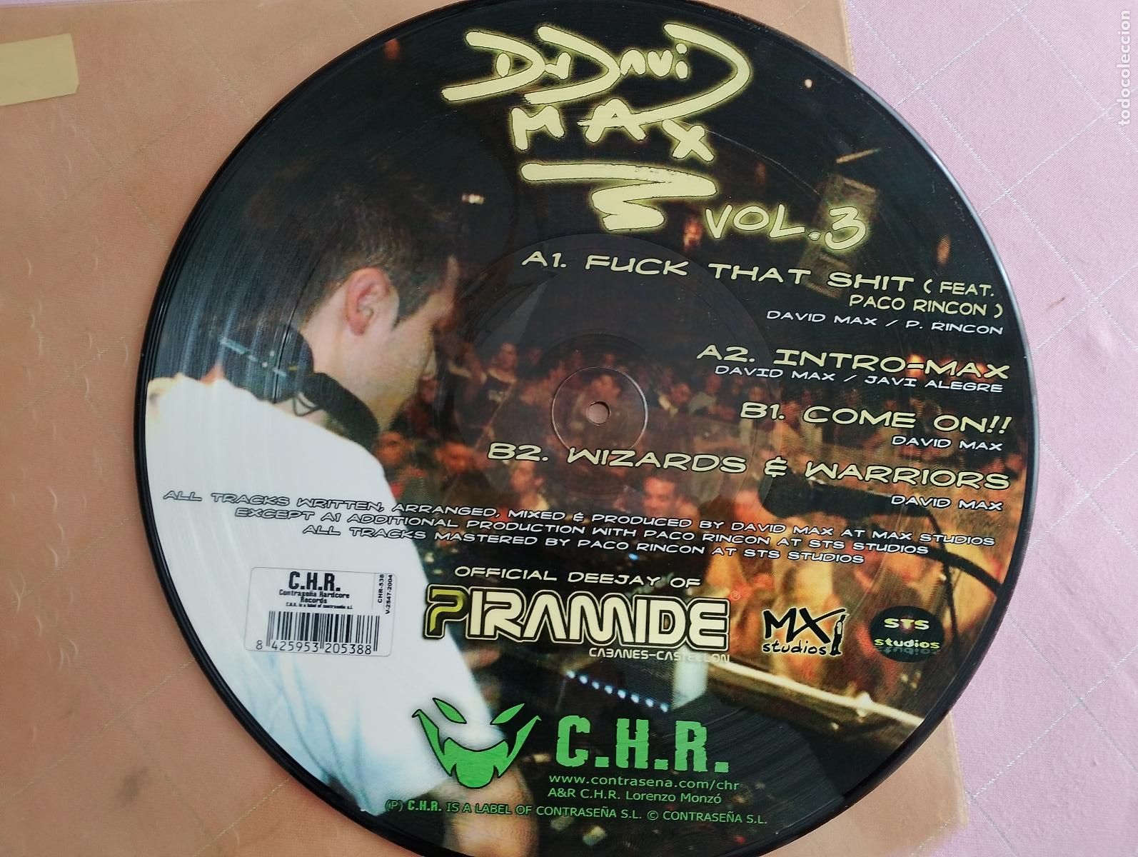 Discos de vinilo: DJ David Max &ndash; Volume 3, Hardcore, Gabber, 2004, PICTURE - Foto 3
