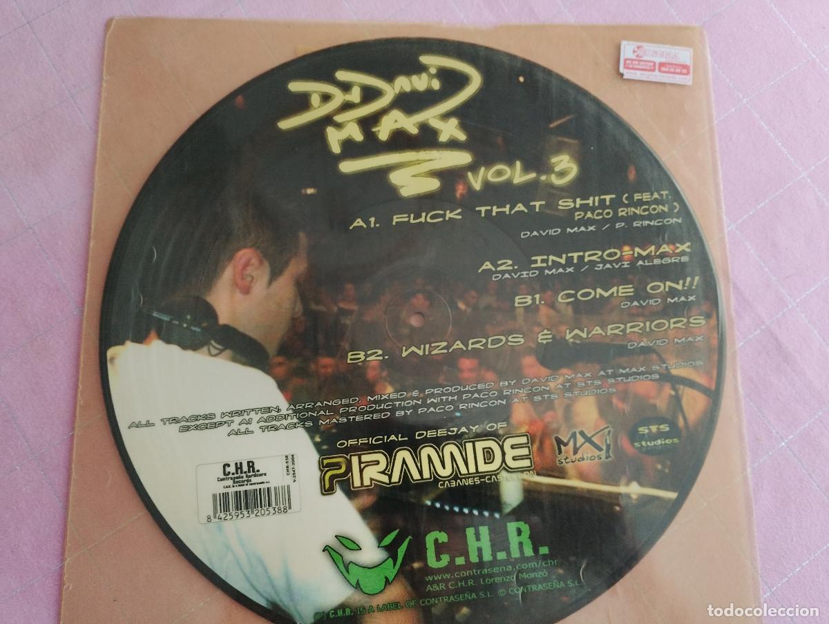 Discos de vinilo: DJ David Max &ndash; Volume 3, Hardcore, Gabber, 2004