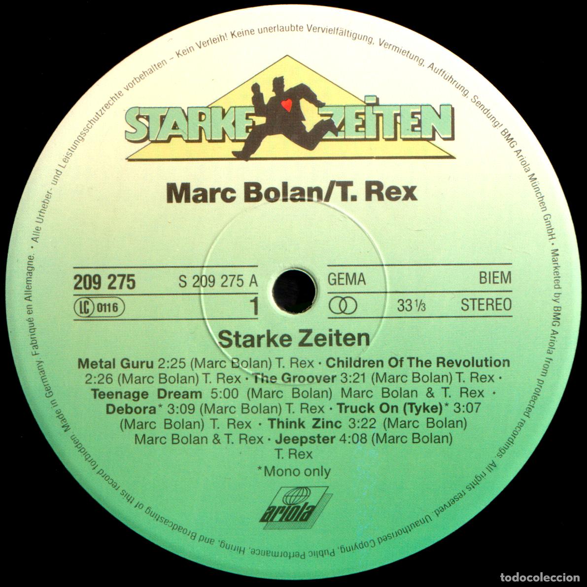 Discos de vinilo: [LP VINILO]. MARC BOLAN. T. REX. STARKE ZEITEN. - Foto 6