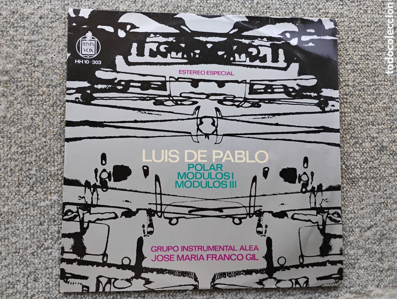 Discos de vinilo: Luis de Pablo: Polar, M&oacute;dulos l, lll. Jos&eacute; Mar&iacute;a Franco Gil. Hispavox