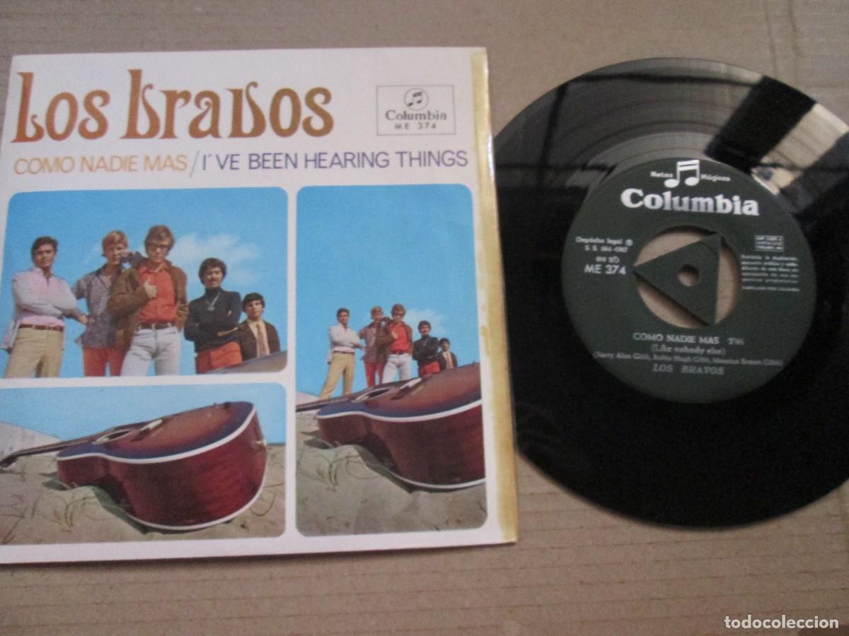 Discos de vinilo: LOS BRAVOS - Como Nadie M&aacute;s / I&acute;ve been hearing things. Single, ed espa&ntilde;ola 7&rdquo; 1967. VG+