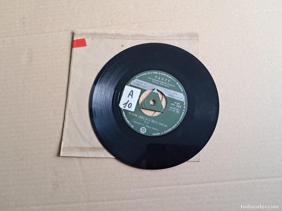 Discos de vinilo: SANTY - TU / NOCTURNO SINGLE PROMOCIONAL 1966
