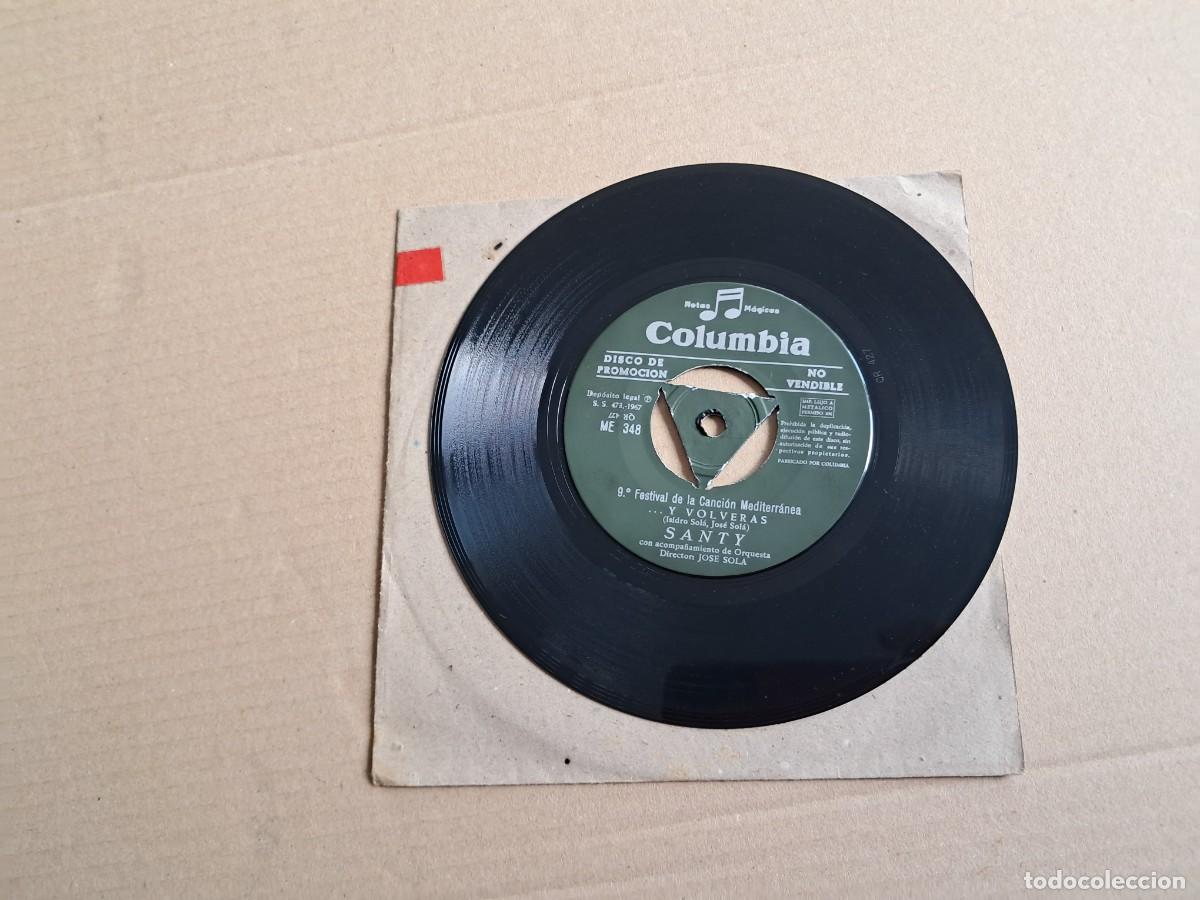 Discos de vinilo: SANTY - Y VOLVERAS SINGLE PROMOCIONAL 1967
