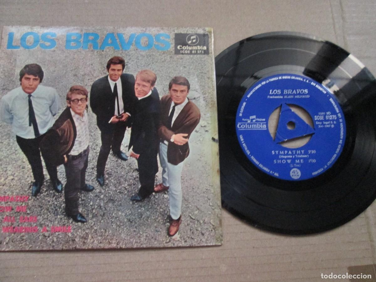 Discos de vinilo: LOS BRAVOS - Sympathy + 3. EP, ed espa&ntilde;ola 7&rdquo; 1967. TriCenter. Magn&iacute;fico estado (VG+/NM)