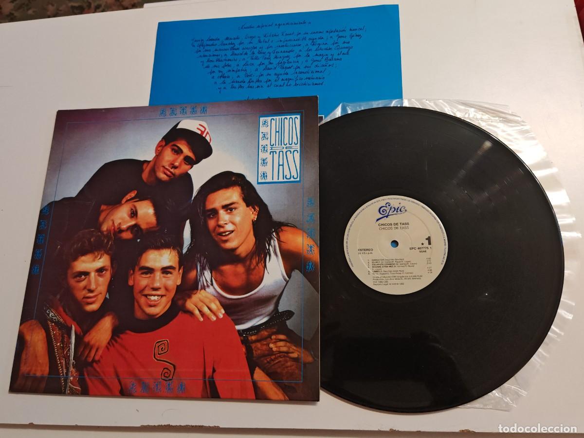 Discos de vinilo: CHICOS DE TASS LP VINILO 1990 ENCARTE TEMAS DE ALEJANDRO SANZ ALEJANDRO MAGNO 12 TEMAS