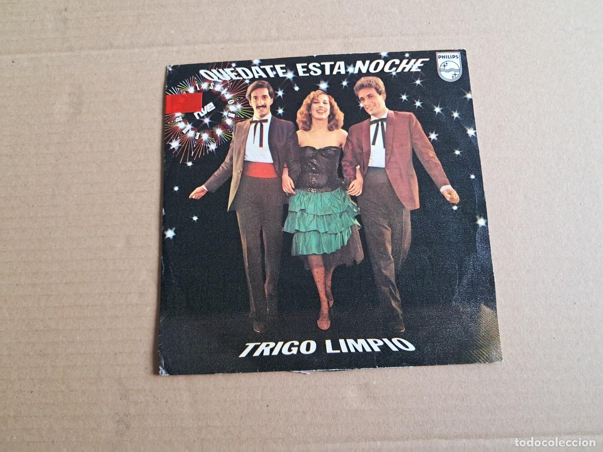 Discos de vinilo: TRIGO LIMPIO - QUEDATE ESTA NOCHE SINGLE 1980