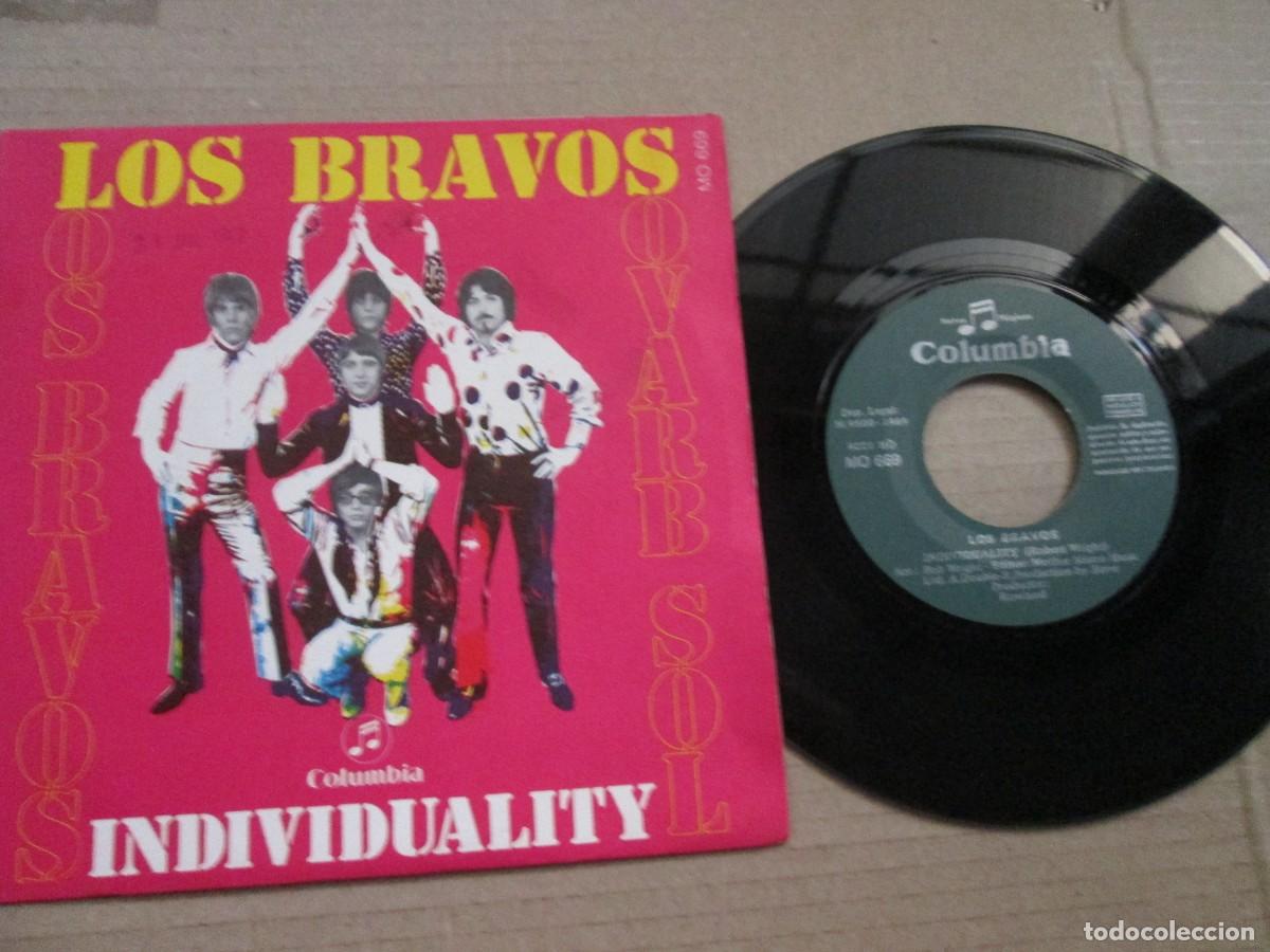 Discos de vinilo: LOS BRAVOS - Individuality / Viva la Vida. Single, ed espa&ntilde;ola 7&rdquo; 1969. Magn&iacute;fico estado (VG+/NM)