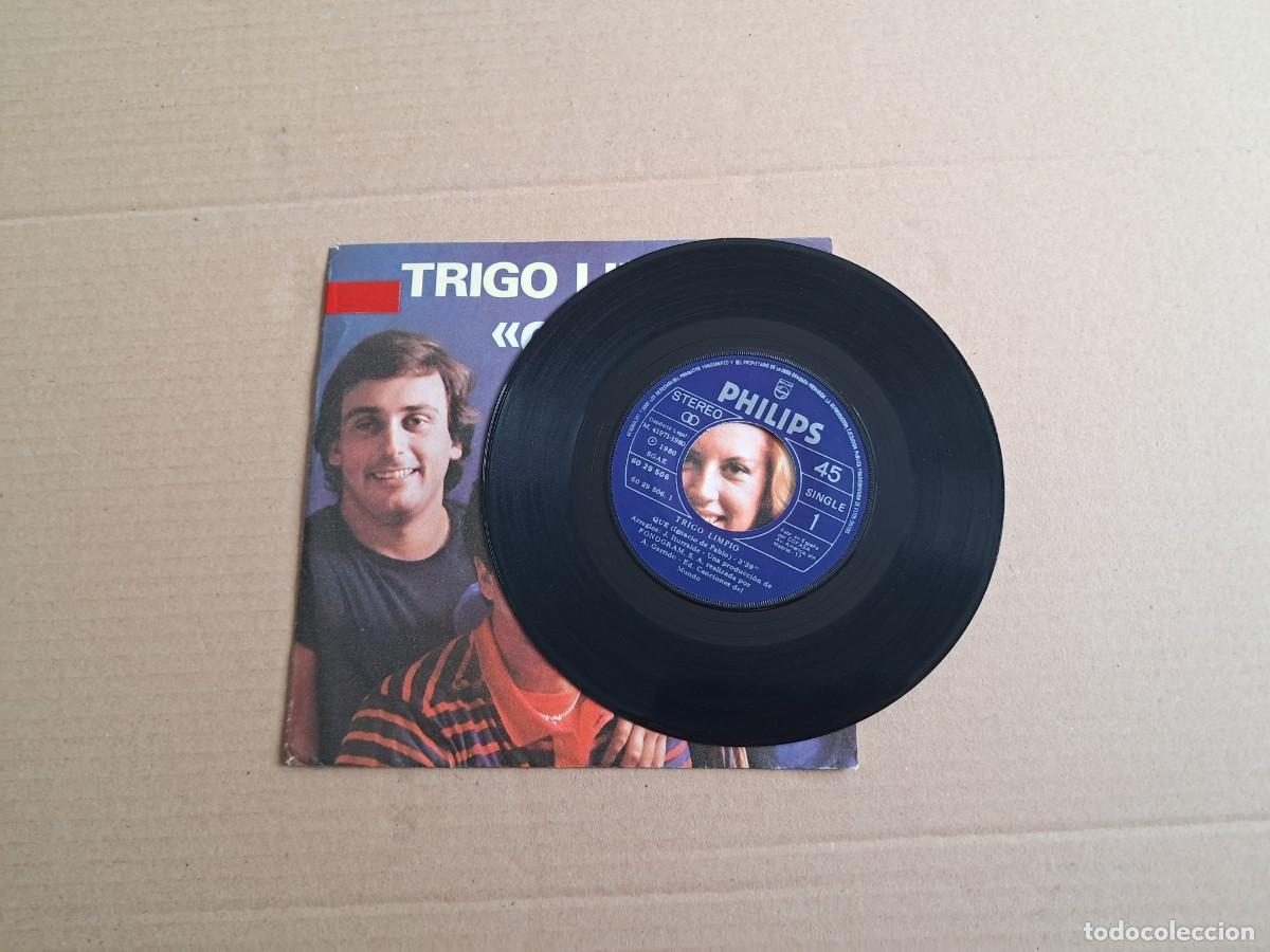 Discos de vinilo: TRIGO - LIMPIO QUE SINGLE 1980 - Foto 2