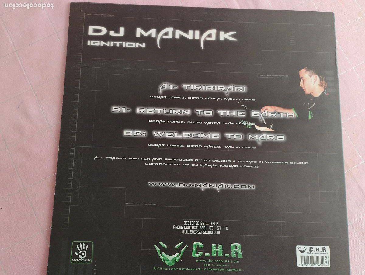 Discos de vinilo: DJ Maniak &ndash; Ignition,2005, Hard House - Foto 3