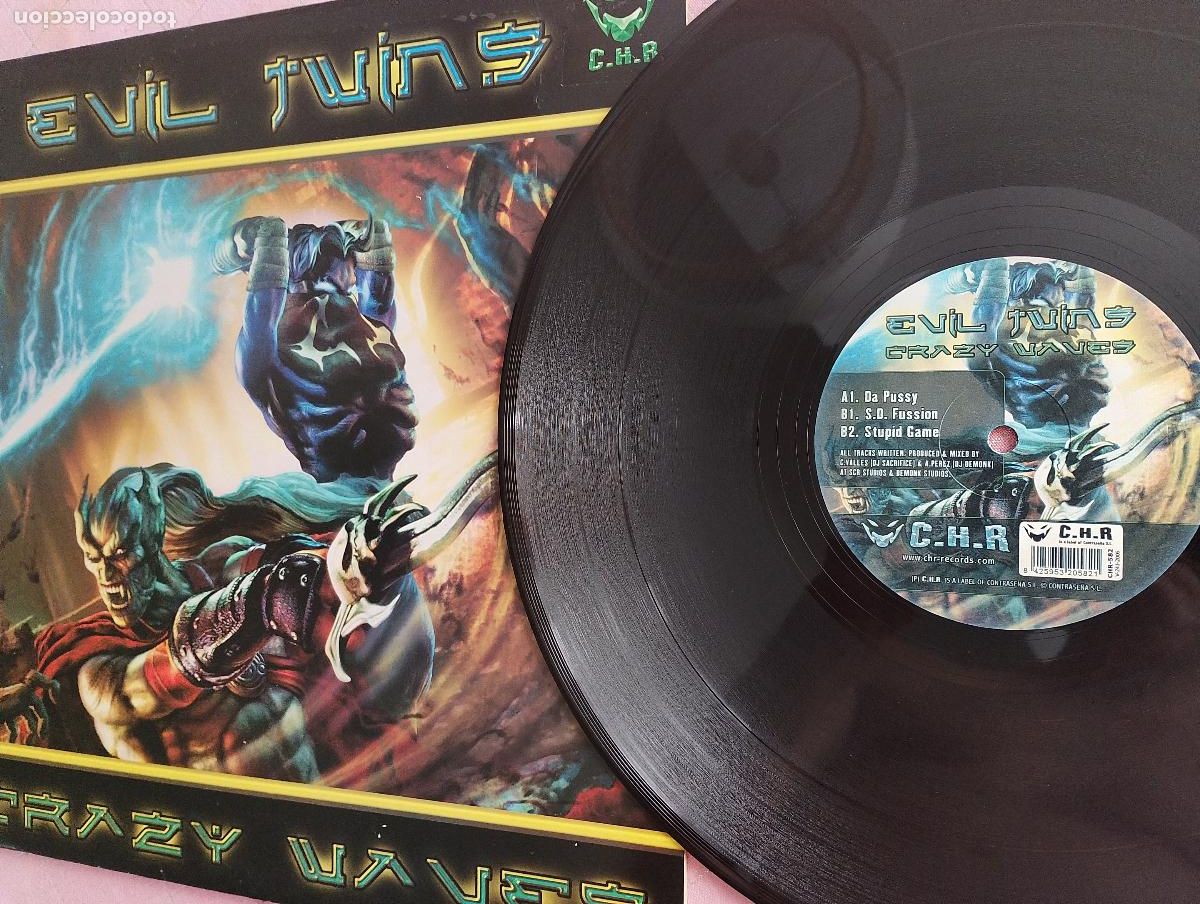 Discos de vinilo: Evil Twins &ndash; Crazy Waves , 2006, Hard House, Jumpstyle - Foto 4