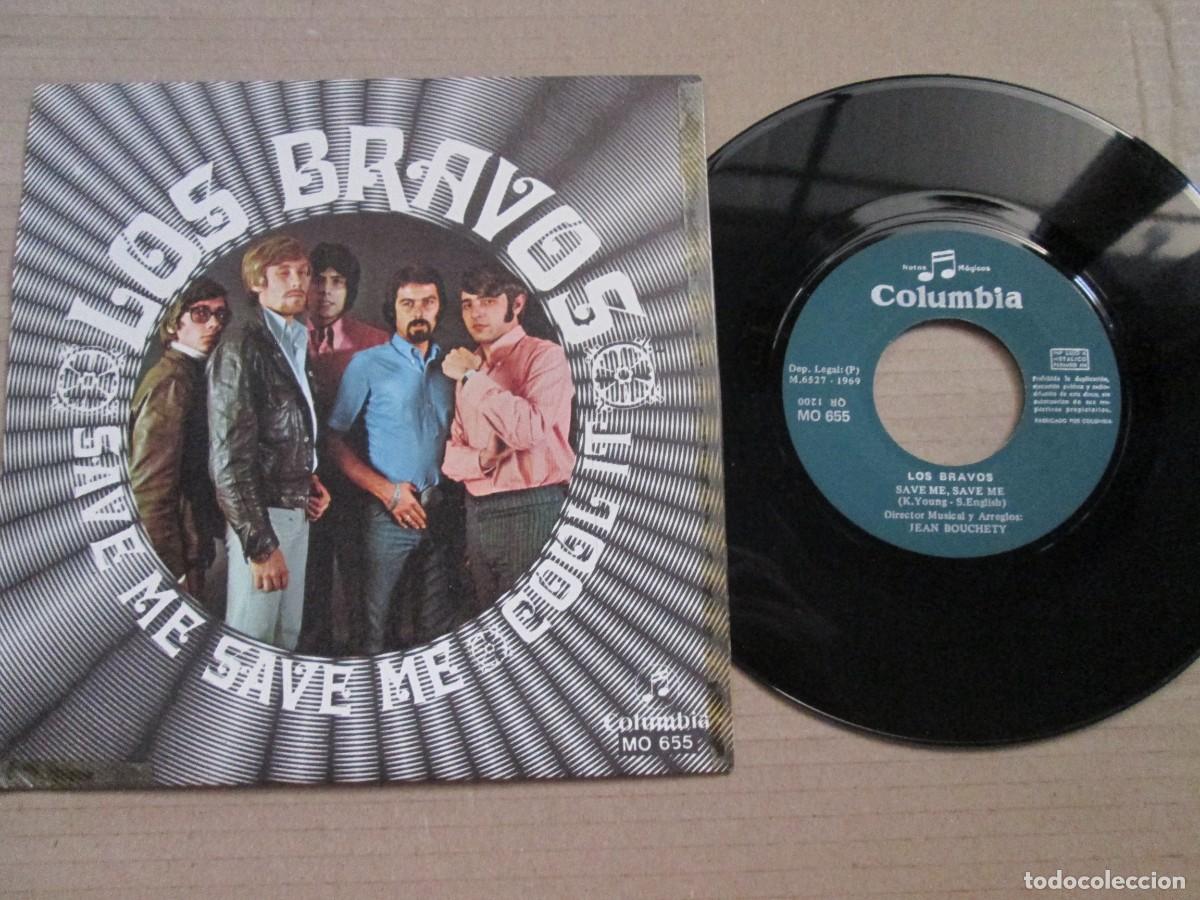 Discos de vinilo: LOS BRAVOS - Save Me, Save Me / Cool It. Single, ed espa&ntilde;ola 7&rdquo; 1969. Muy Buen estado VG+