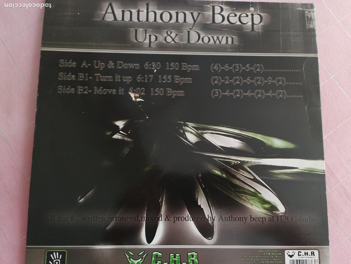 Discos de vinilo: Anthony Beep &ndash; Up & Down, 2006, Hard House - Foto 3