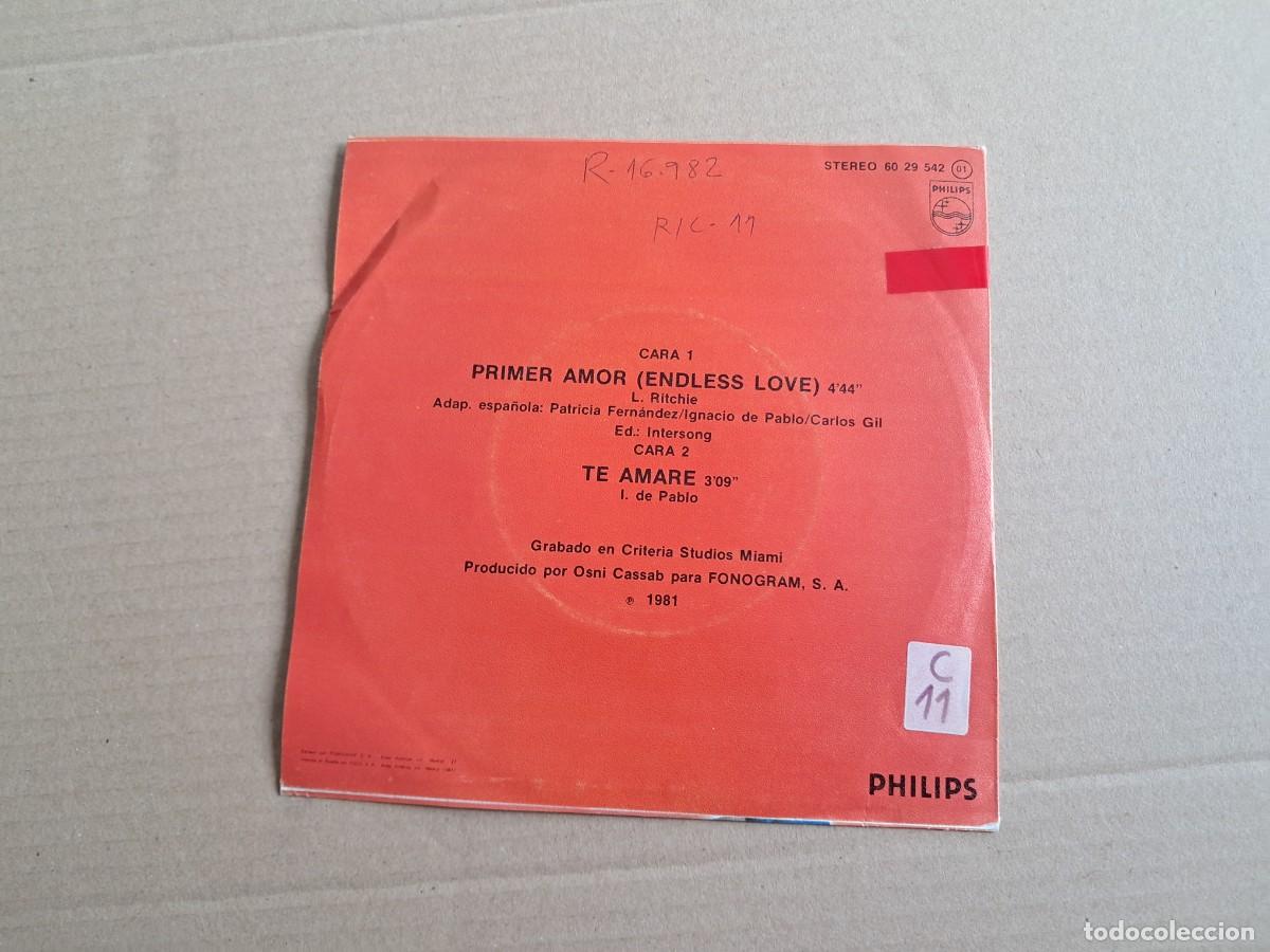 Discos de vinilo: TRIGO LIMPIO - PRIMER AMOR SINGLE 1981 - Foto 3