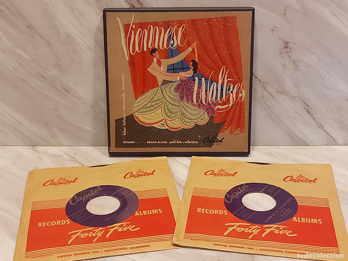 Discos de vinilo: FRANK DE VOL | VIENNESE WALTZES | CAPITOL USA 1950 | &Aacute;LBUM-ESTUCHE 2 DE 4 DISCOS | MBC. ***