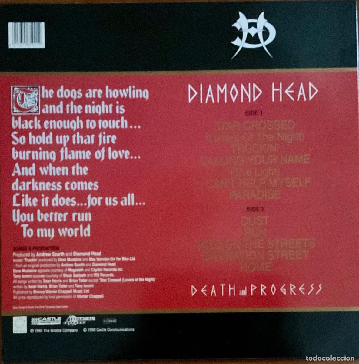 Discos de vinilo: DIAMOND HEAD - DEATH AND PROGRESS - Foto 2