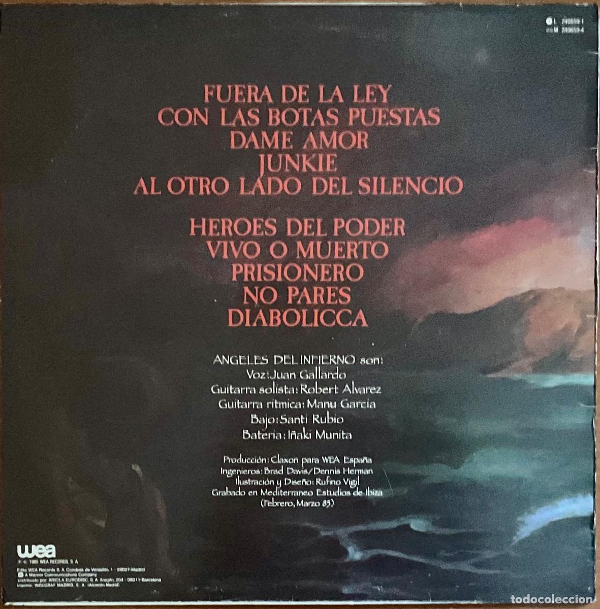 Discos de vinilo: ANGELES DEL INFIERNO - DIABOLICCA - Foto 2