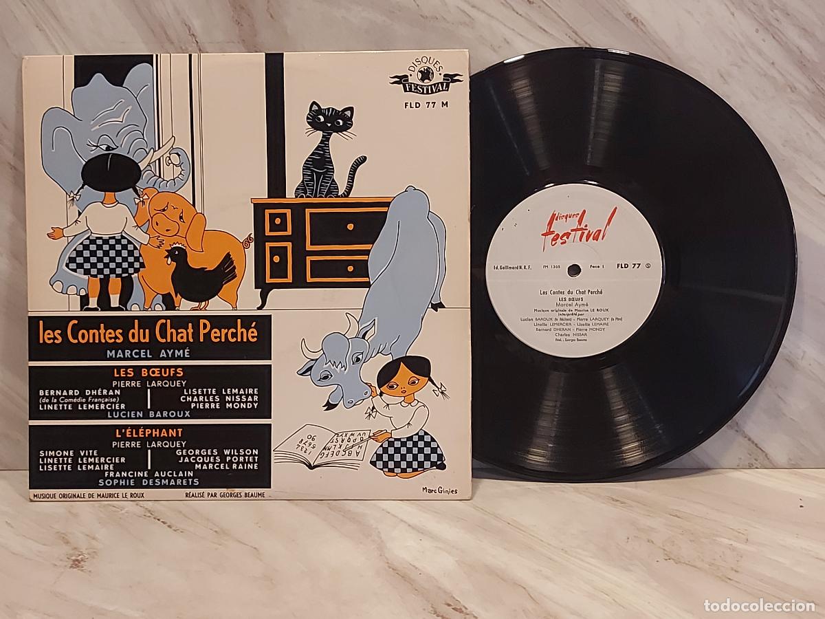 Discos de vinilo: 10 PULGADAS !! | MARCEL AYM&Eacute; | LES CONTES DU CHAT PERCH&Eacute; | FESTIVAL-A&Ntilde;OS 50 | FRANCIA | DE LUJO****