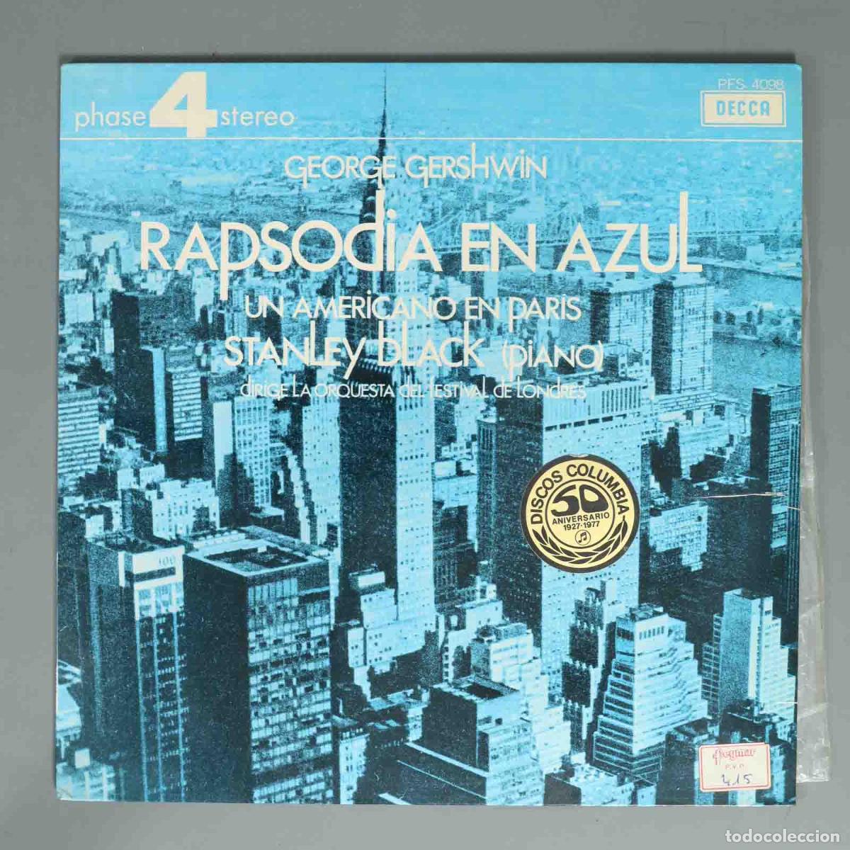 Discos de vinilo: LP. Gershwin - Stanley Black Dirige La Orquesta Del Festival De Londres &ndash; Rapsodia En Azul