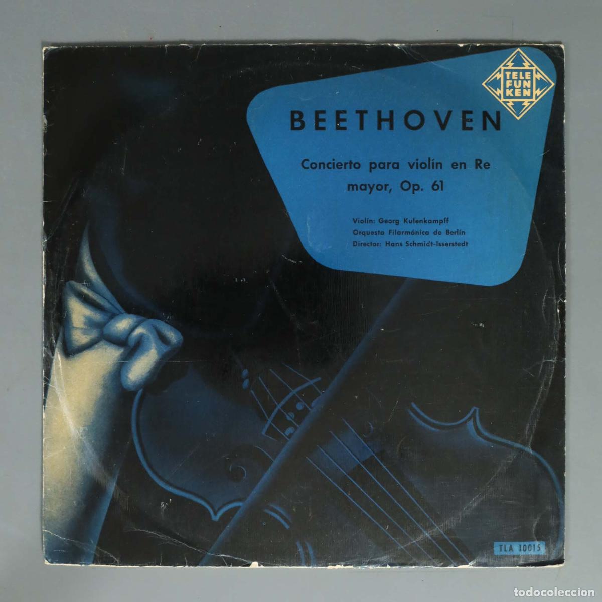 Discos de vinilo: LP. BEETHOVEN . schmidht-isserstedt Concierto para viol&iacute;n en Re mayor, Op. 61
