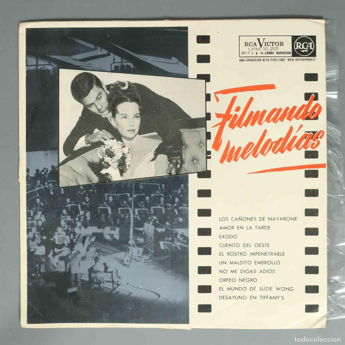 Discos de vinilo: LP. Filmando Melod&iacute;as. Los grandes &eacute;xitos del cine