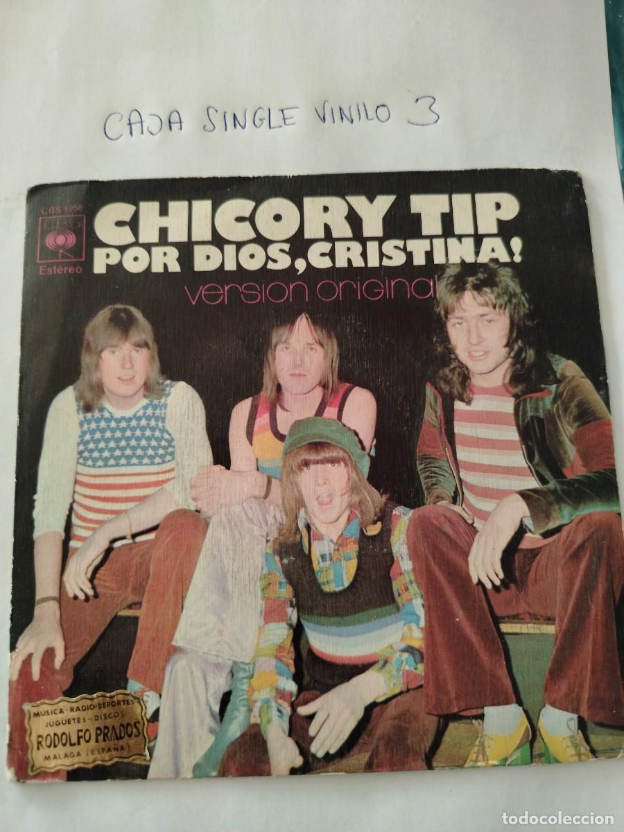 Discos de vinilo: Single vinilo chicory tip, por Dios Cristina, version original