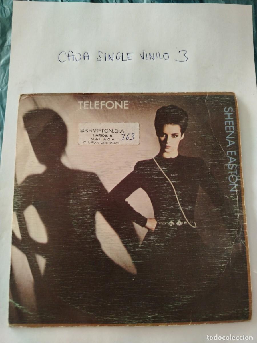 Discos de vinilo: Single vinilo telefone, tel&eacute;fono, Sheena easton