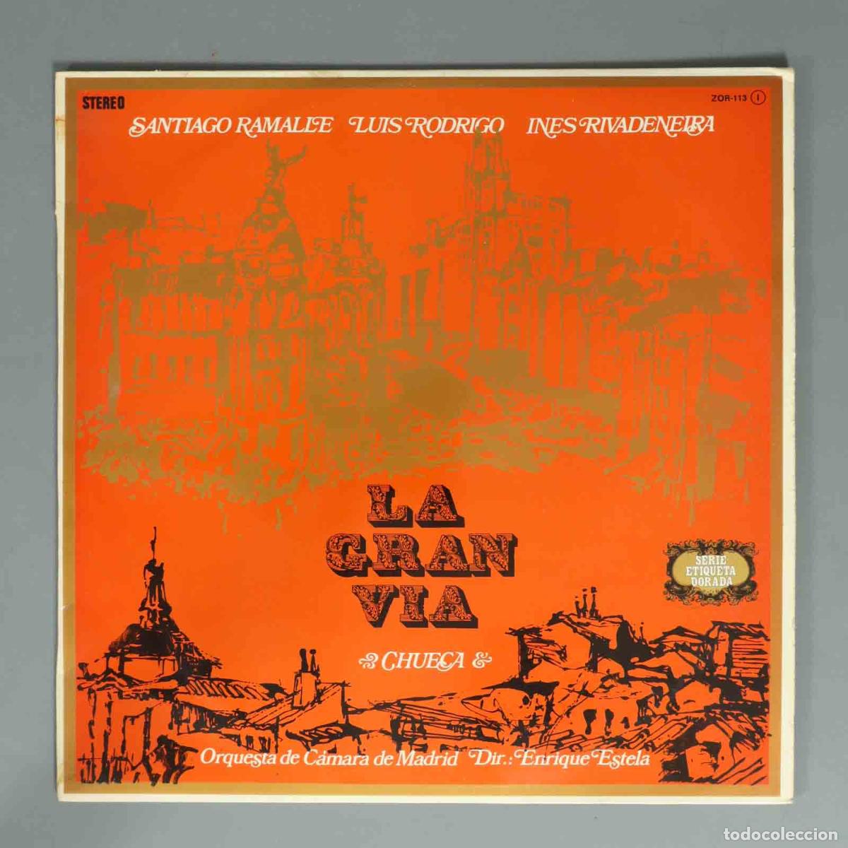 Discos de vinilo: LP. &rdquo;la gran v&iacute;a&rdquo; (Zarzuela de Federico Chueca