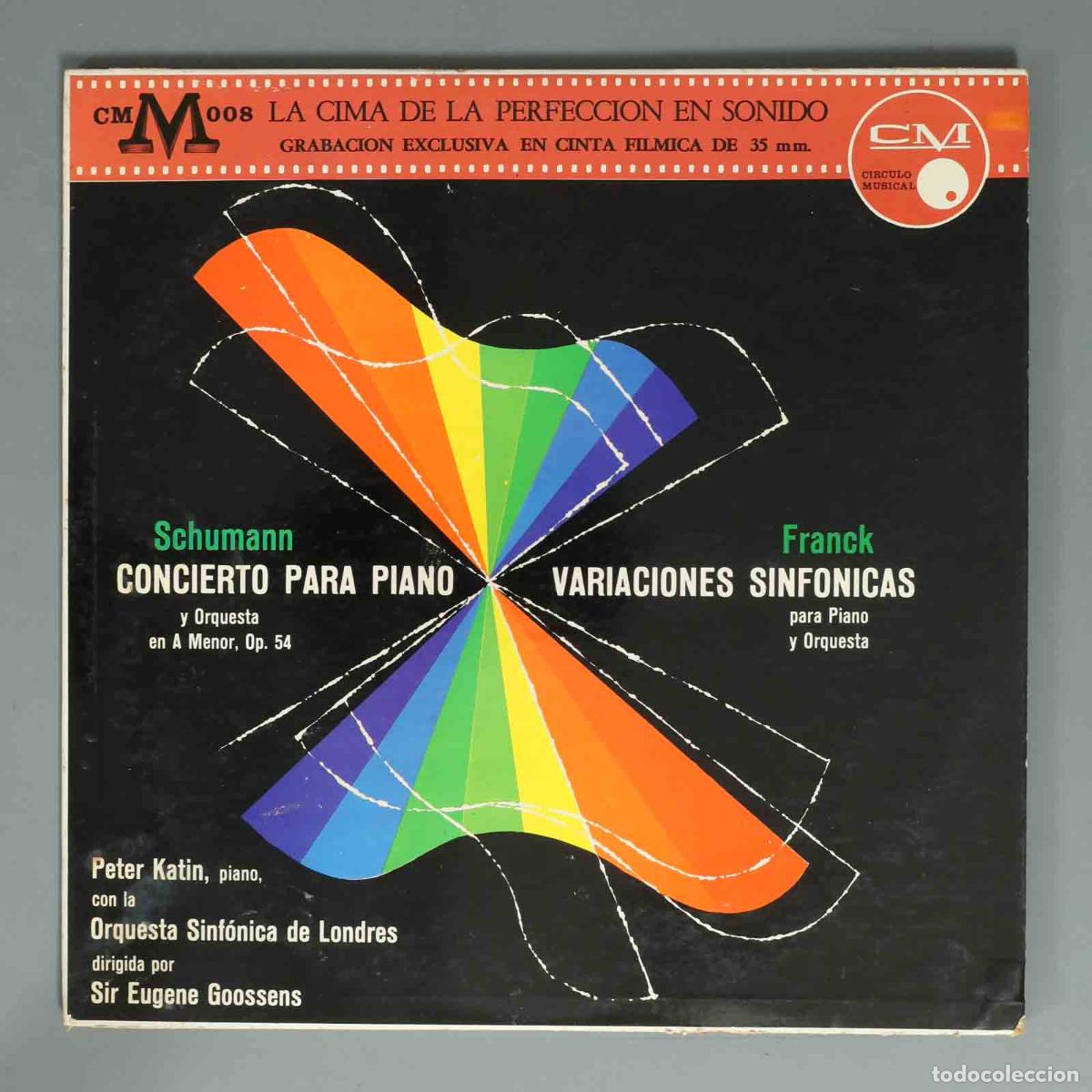 Discos de vinilo: LP. Goossens Franck VARIACIONES SINFONICAS Schumann CONCIERTO PARA PIANO
