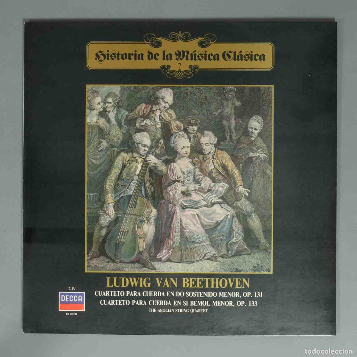 Discos de vinilo: LP. BEETHOVEN DECCA STEREO CUARTETO PARA CUERDA EN DO SOSTENIDO MENOR, OP. 131 CUARTETO PARA CUERDA