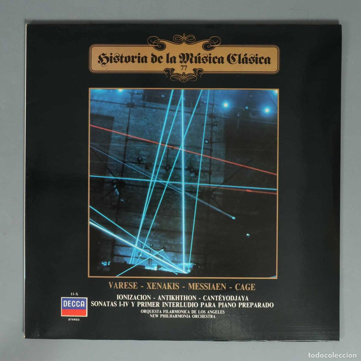 Discos de vinilo: LP. VARESE - XENAKIS - MESSIAEN - CAGE IONIZACION - &Alpha;&Nu;&Tau;&Iota;&Kappa;HTHON - CANT&Eacute;YODJAYA DECCA SONATAS I-IV Y