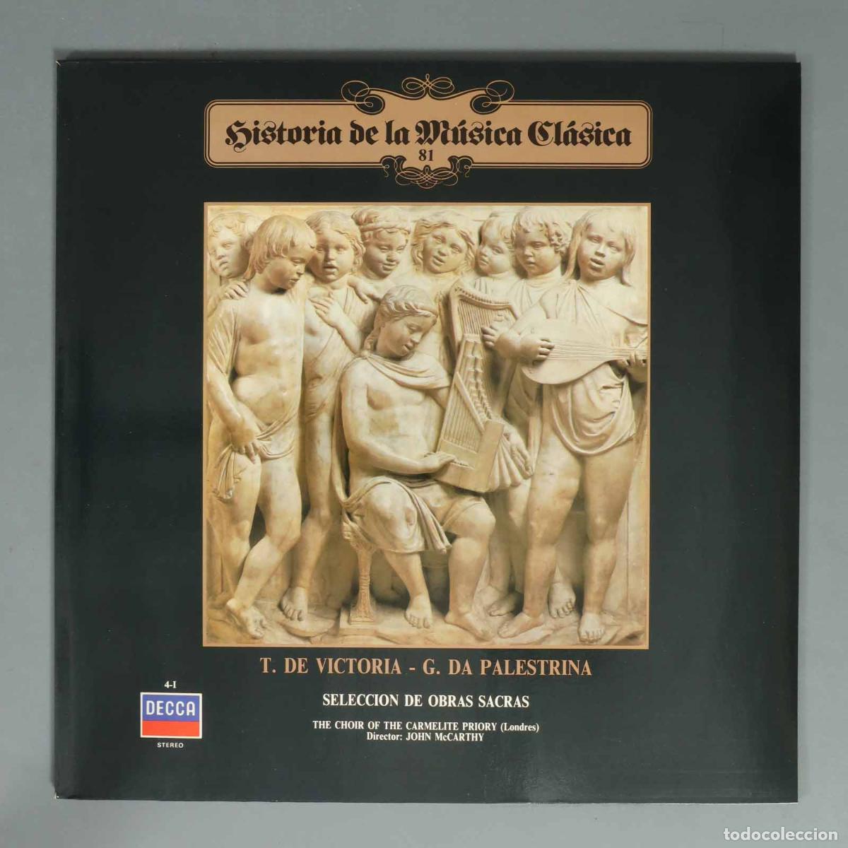 Discos de vinilo: LP. T. DE VICTORIA - G. DA PALESTRINA DECCA STEREO SELECCION DE OBRAS SACRAS THE CHOIR OF THE
