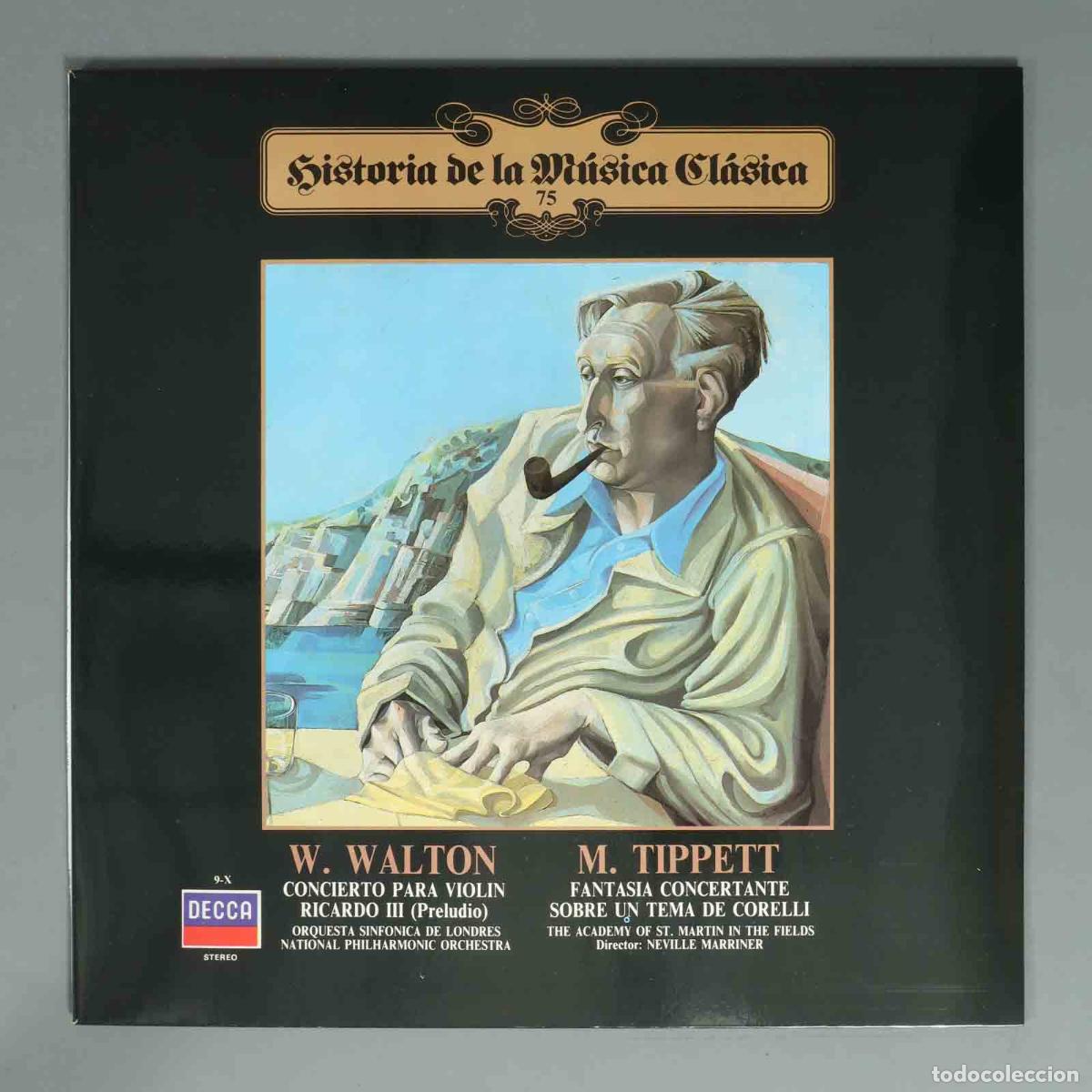 Discos de vinilo: LP. WALTON CONCIERTO PARA VIOLIN RICARDO III (Preludio) ORQUESTA SINFONICA DE LONDRES NATIONAL