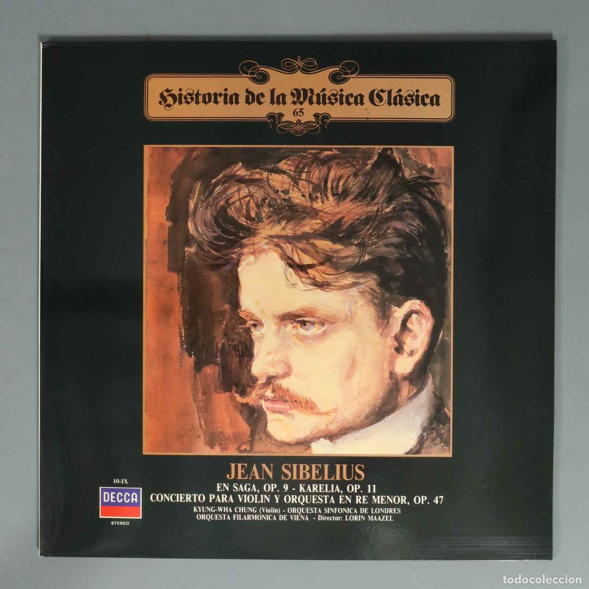 Discos de vinilo: LP. SIBELIUS EN SAGA, OP. 9 KARELIA, OP. 11 CONCIERTO PARA VIOLIN Y ORQUESTA EN RE MENOR, OP. 47