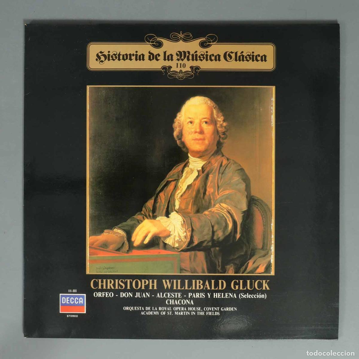 Discos de vinilo: LP. GLUCK ORFEO - DON JUAN ALCESTE - PARIS Y HELENA (Selecci&oacute;n CHACONA ORQUESTA DE LA ROYAL OPERA