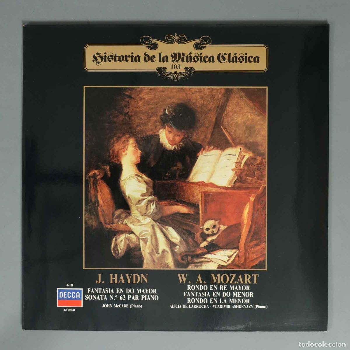 Discos de vinilo: LP. HAYDN FANTASIA EN DO MAYOR SONATA N.&ordm; 62 PAR PIANO JOHN MCCABE (Piano) W. A. MOZART RONDO EN RE
