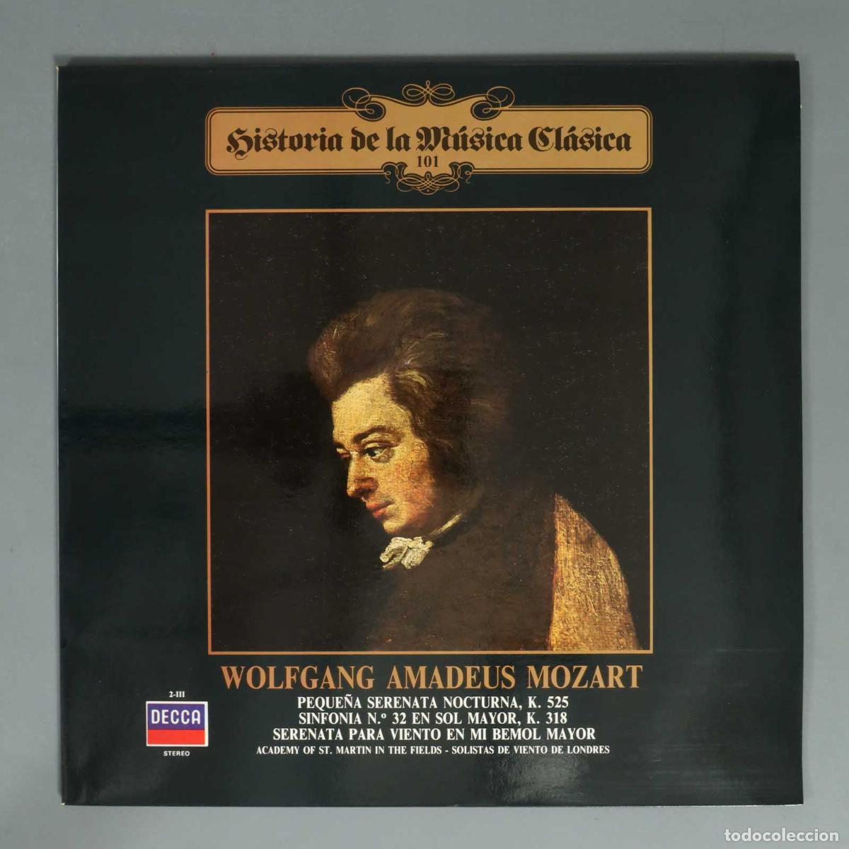 Discos de vinilo: LP. MOZART PEQUE&Ntilde;A SERENATA NOCTURNA, K. 525 SINFONIA N.&ordm; 32 EN SOL MAYOR, K. 318 SERENATA PARA