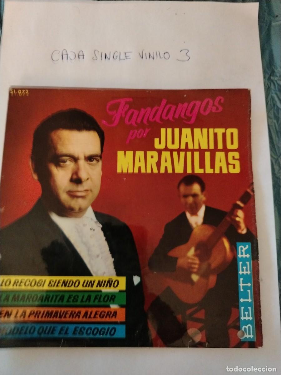 Discos de vinilo: Single vinilo, fandangos por Juanito maravillas, lo recog&iacute; siendo un ni&ntilde;o, la margarita es la flor