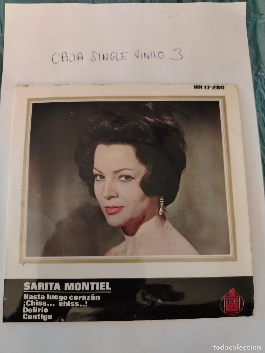 Discos de vinilo: Single vinilo sarita montiel, hasta luego coraz&oacute;n, delirio, contigo