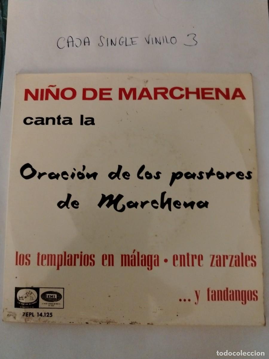 Discos de vinilo: Single vinilo ni&ntilde;o de marchena, canta la oraci&oacute;n de los pastores de marchena, los templarios M&aacute;laga